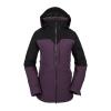 Volcom womens Shelter 3d Stretch Insulated Snowboard Ski Winter Hooded Jacket(Blackberry S10)