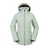 Volcom womens Shelter 3d Stretch Insulated Snowboard Ski Winter Hooded Jacket(Sage Frost S4)