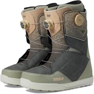 ThirtyTwo Lashed Double Boa Snowboard Boots – Snowboard Boots with Dual-Zone Lacing & Grippy Outsole(Grey/Tan (Bradshaw) 2024)