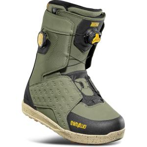 ThirtyTwo Lashed Double Boa Snowboard Boots – Snowboard Boots with Dual-Zone Lacing & Grippy Outsole(Olive / Black (Bradshaw) 2026)