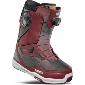 ThirtyTwo Lashed Double Boa Snowboard Boots – Snowboard Boots with Dual-Zone Lacing & Grippy Outsole(Oxblood (Stevens) 2025)