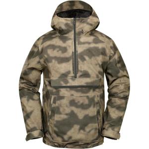 Volcom Men’s Brighton Pullover Anarok Hooded Snowboard Jacket(Camouflage)