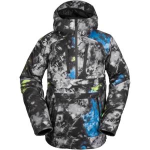 Volcom Men’s Brighton Pullover Anarok Hooded Snowboard Jacket(Tie Dye)