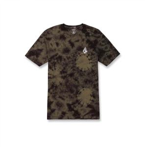 Volcom Men’s Deadly Stone Modern Fit Short Sleeve Tee(Military)