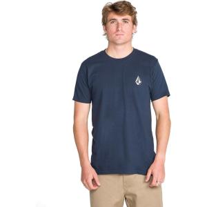 Volcom Men’s Deadly Stone Modern Fit Short Sleeve Tee(Navy White White)