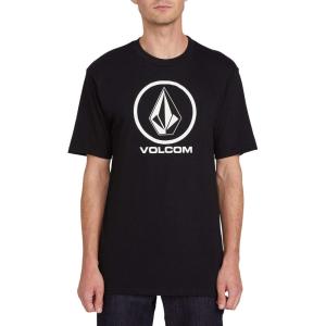 Volcom Mens Euro Logo Short Sleeve Tee(Black)