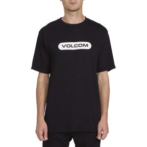 Volcom Mens Euro Logo Short Sleeve Tee(Black New Euro)