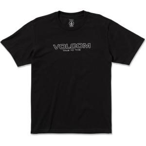 Volcom Mens Euro Logo Short Sleeve Tee(Black Newro)