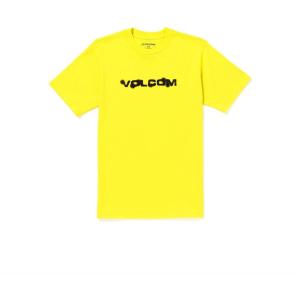 Volcom Mens Euro Logo Short Sleeve Tee(Blazing Yellow)