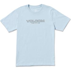 Volcom Mens Euro Logo Short Sleeve Tee(Carolina Blue)