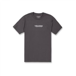 Volcom Mens Euro Logo Short Sleeve Tee(Charcoal)