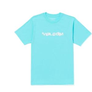 Volcom Mens Euro Logo Short Sleeve Tee(Crete Blue)