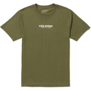 Volcom Mens Euro Logo Short Sleeve Tee(Military)