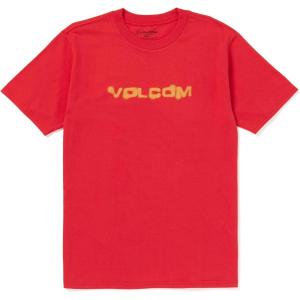 Volcom Mens Euro Logo Short Sleeve Tee(Ribbon Red)