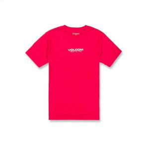 Volcom Mens Euro Logo Short Sleeve Tee(Ribbon Red Euro)