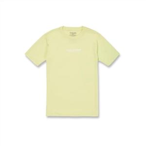 Volcom Mens Euro Logo Short Sleeve Tee(Shadow Lime)