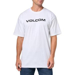Volcom Mens Euro Logo Short Sleeve Tee(White)