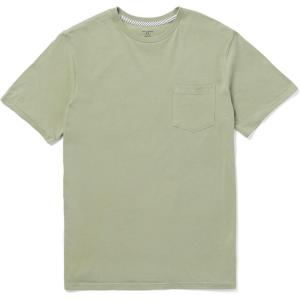 Volcom Mens Solid Stone Modern Fit Short Sleeve Tee(Green Tea)