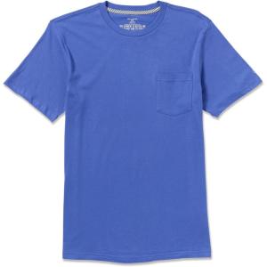 Volcom Mens Solid Stone Modern Fit Short Sleeve Tee(Ultramarine)