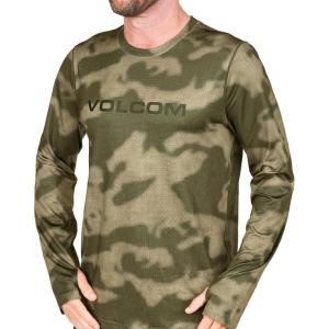 Volcom Mens V-Science Midweight Thermal Base Layer Long Sleeve Shirt(Camouflage)