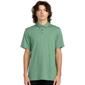 Volcom Men’s Wowzer Modern Fit Short Sleeve Polo Shirt(Biscay Green)