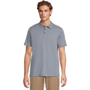 Volcom Men’s Wowzer Modern Fit Short Sleeve Polo Shirt(Blue Wash)