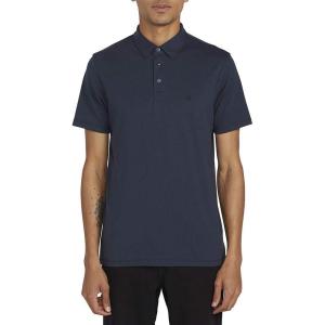 Volcom Men’s Wowzer Modern Fit Short Sleeve Polo Shirt(Navy)