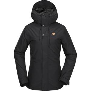 Volcom Womens Bolt Insulated Snowboard Ski Winter Hooded Jacket(Black)