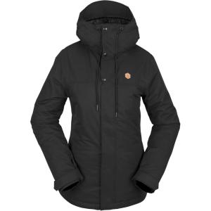 Volcom Womens Bolt Insulated Snowboard Ski Winter Hooded Jacket(Black S3)