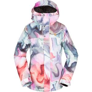 Volcom Womens Bolt Insulated Snowboard Ski Winter Hooded Jacket(Nebula Print S3)