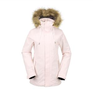 Volcom Women’s Fawn Insulated Snowboard Ski Winter Hooded Jacket(Calcite S4)