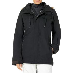 Volcom Women’s Shadow Insulated Snowboard Ski Winter Hooded Jacket(Black)