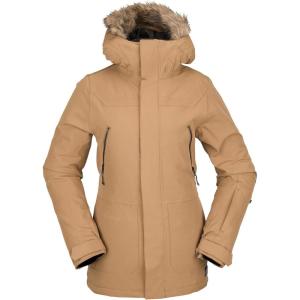 Volcom Women’s Shadow Insulated Snowboard Ski Winter Hooded Jacket(Caramel S3)