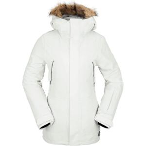 Volcom Women’s Shadow Insulated Snowboard Ski Winter Hooded Jacket(Off White S3)