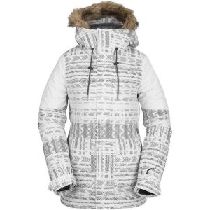 Volcom Women’s Shadow Insulated Snowboard Ski Winter Hooded Jacket(Stone)