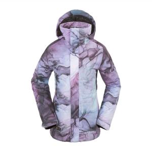Volcom Women’s Westland Insulated Snowboard Ski Winter Hooded Jacket(Glacier Ink S4)