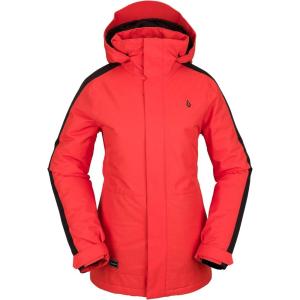 Volcom Women’s Westland Insulated Snowboard Ski Winter Hooded Jacket(Orange Shock S3)