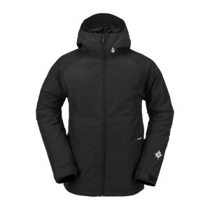 Volcom mens 2836 Insulated Snowboard Jacket(Black White)