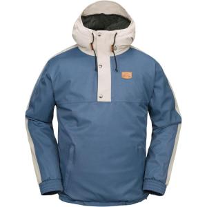 Volcom mens Arthur Longo 20k Pullover Anarok Hooded Snowboard Jacket(Indigo)