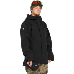Volcom mens Brighton Hooded Snowboard Ski Winter Jacket(Black Out)
