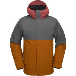 Volcom mens Brighton Hooded Snowboard Ski Winter Jacket(Caramel)