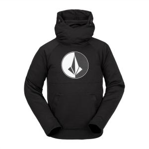 Volcom mens Hydro Hooded Fleece Riding Hoodie(Black S4)