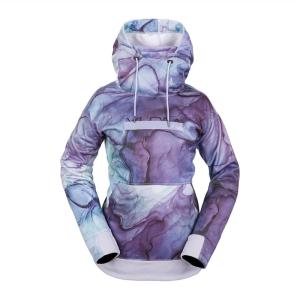 Volcom mens Hydro Hooded Fleece Riding Hoodie(Glacier Ink S4)