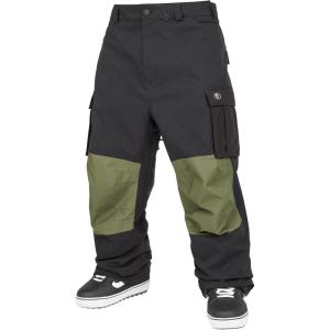 Volcom mens Nwrk Baggy Cargo Snowboard Ski Pant(Black Black)