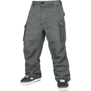 Volcom mens Nwrk Baggy Cargo Snowboard Ski Pant(Charcoal)