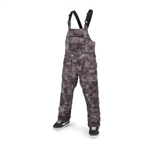 Volcom mens Roan Bib Overall Snowboard Pant(Acid Black)