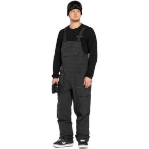 Volcom mens Roan Bib Overall Snowboard Pant(Black Black)