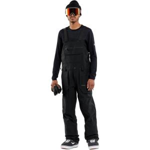 Volcom mens Roan Bib Overall Snowboard Pant(Black Grey)