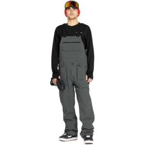 Volcom mens Roan Bib Overall Snowboard Pant(Charcoal)