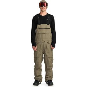 Volcom mens Roan Bib Overall Snowboard Pant(Military)
